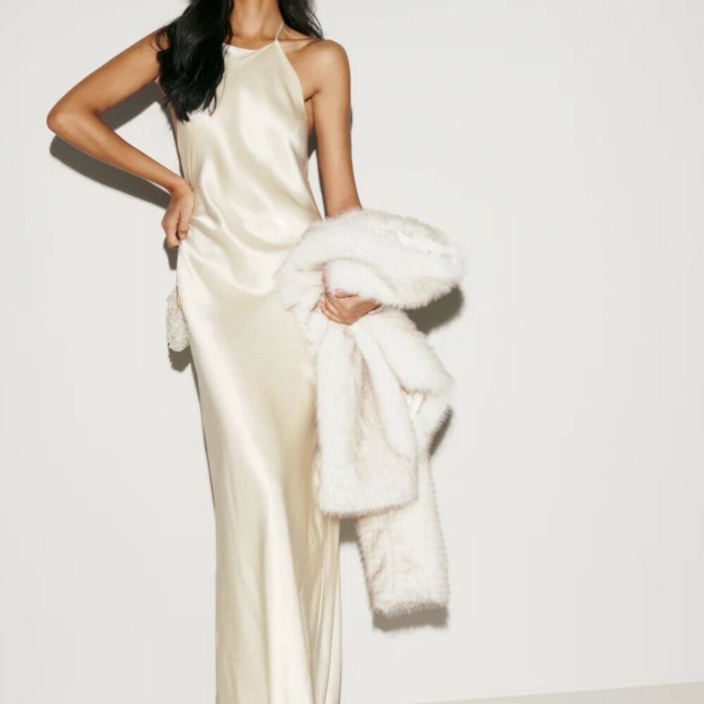 Reformation Jeany Silk Dress